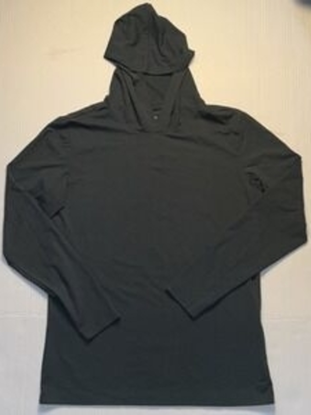 New Porter & ash Lightweight Black Hooded Long Sleeve Top 00024